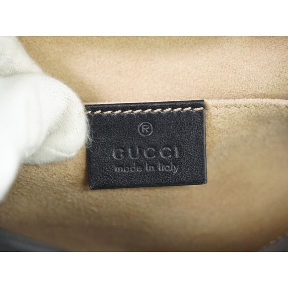 Gucci Gg Marmont Black Leather Shoulder Bag (Pre-Owned) - Picture 8 of 12